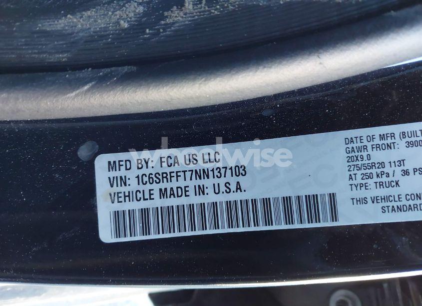 Photo 9 of 2022 Ram 1500 BIG HORN 4X4 5'7 BOX (VIN 1C6SRFFT7NN137103)