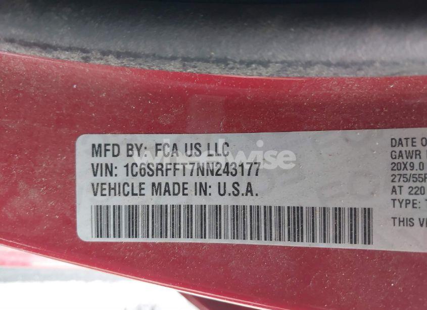 Photo 9 of 2022 Ram 1500 BIG HORN 4X4 5'7 BOX (VIN 1C6SRFFT7NN243177)