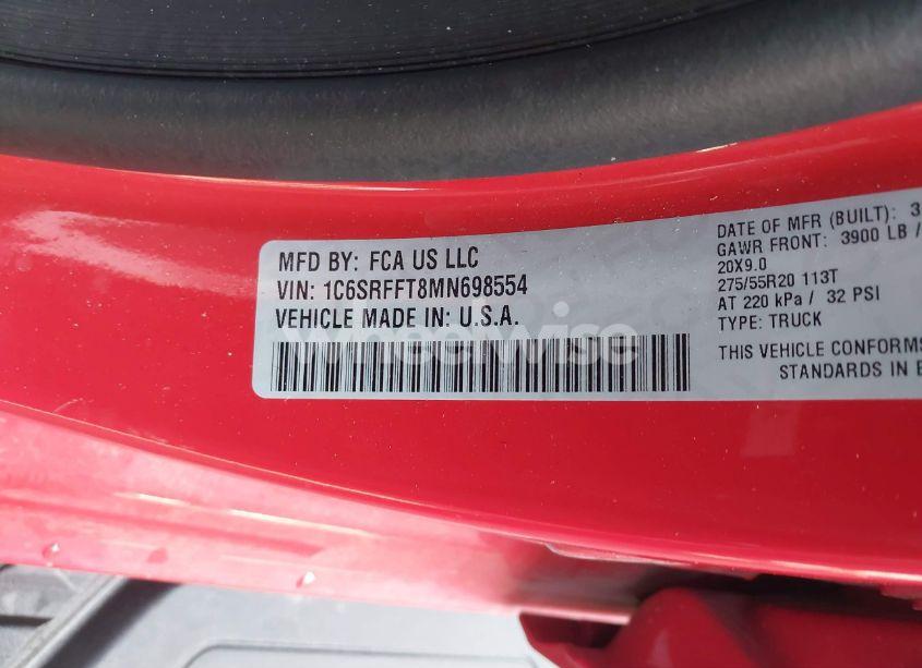 Photo 9 of 2021 Ram 1500 BIG HORN 4X4 5'7 BOX (VIN 1C6SRFFT8MN698554)