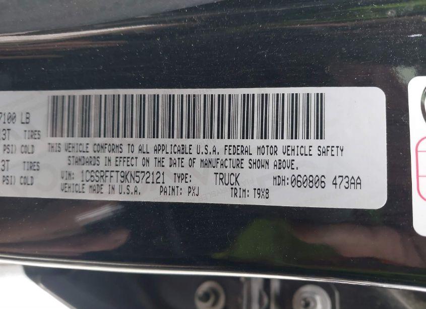 Photo 9 of 2019 Ram 1500 BIG HORN/LONE STAR 4X4 5'7 BOX (VIN 1C6SRFFT9KN572121)