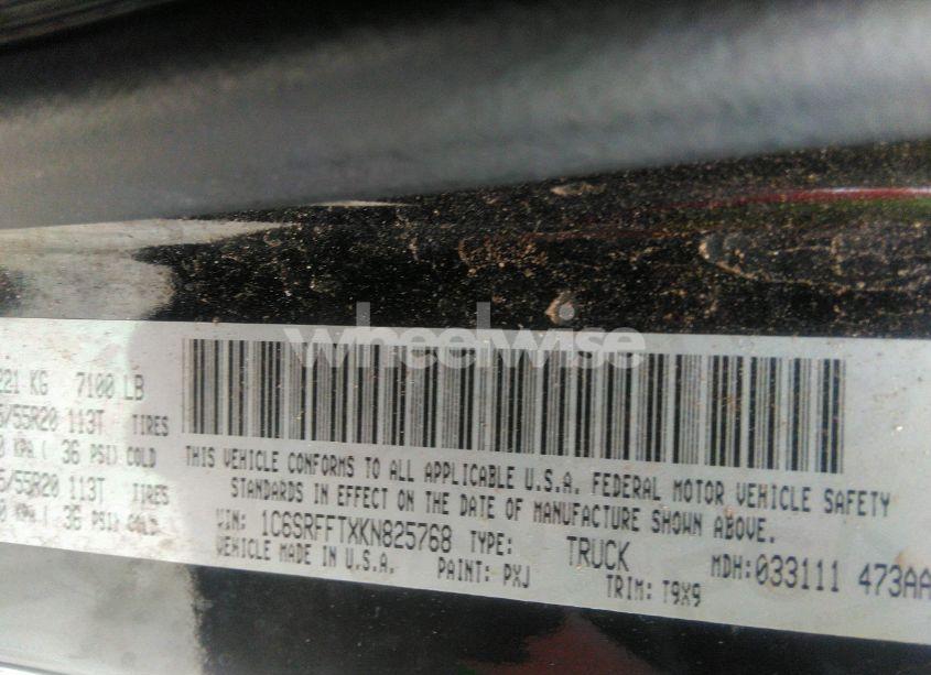 Photo 9 of 2019 Ram 1500 BIG HORN/LONE STAR 4X4 5'7 BOX (VIN 1C6SRFFTXKN825768)