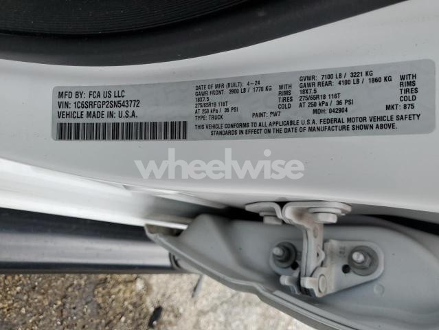 Photo 5 of 2025 RAM 1500 TRADESMAN (VIN 1C6SRFGP2SN543772)