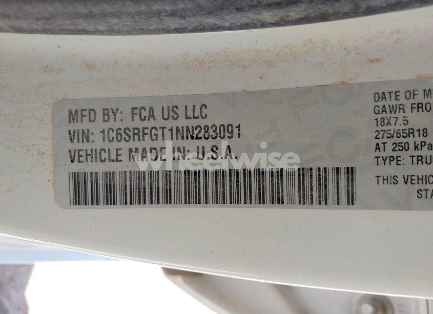 Photo 9 of 2022 Ram 1500 TRADESMAN 4X4 5'7 BOX (VIN 1C6SRFGT1NN283091)