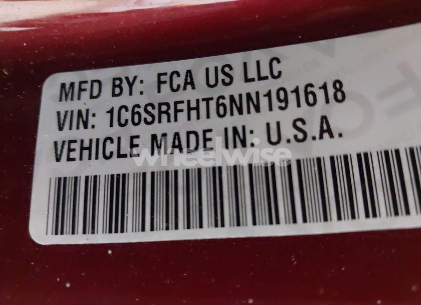 Photo 9 of 2022 Ram 1500 LIMITED 4X4 5'7 BOX (VIN 1C6SRFHT6NN191618)