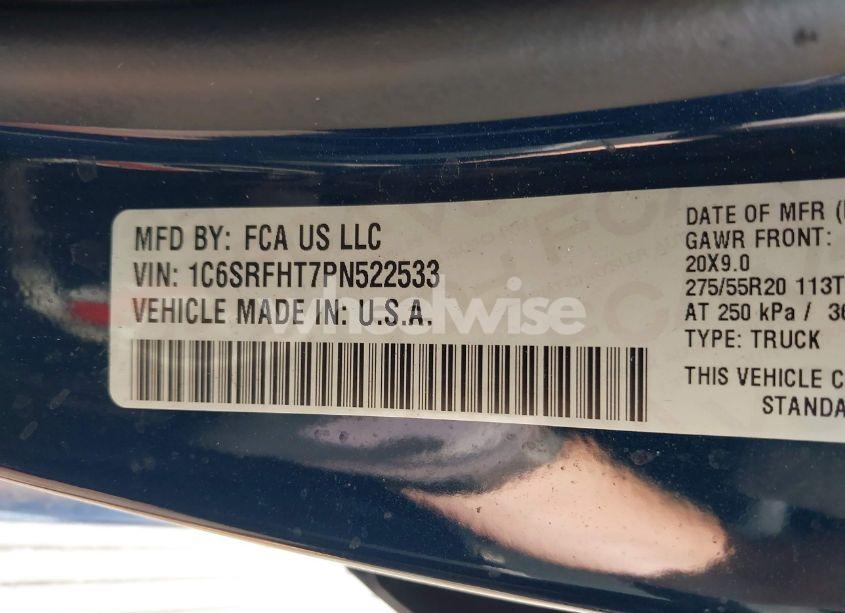 Photo 9 of 2023 Ram 1500 (VIN 1C6SRFHT7PN522533)