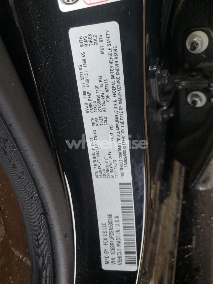 Photo 12 of 2025 RAM 1500 LARAMIE (VIN 1C6SRFJP2SN530366)