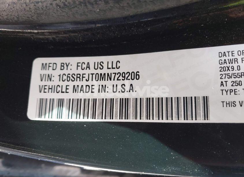 Photo 9 of 2021 Ram 1500 (VIN 1C6SRFJT0MN729206)