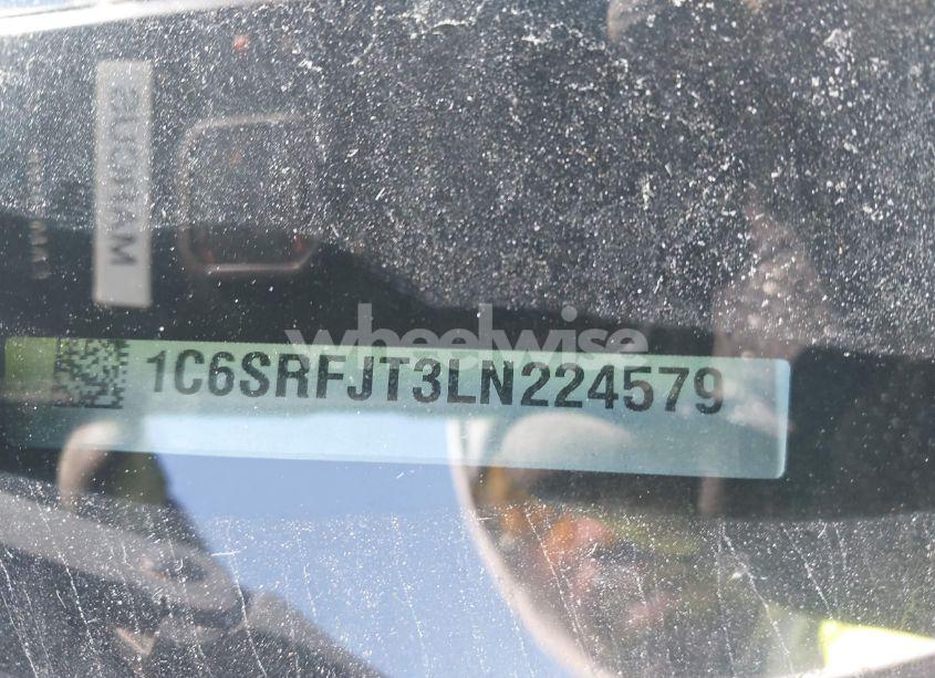 Photo 10 of 2020 Ram 1500 LARAMIE 4X4 5'7 BOX (VIN 1C6SRFJT3LN224579)