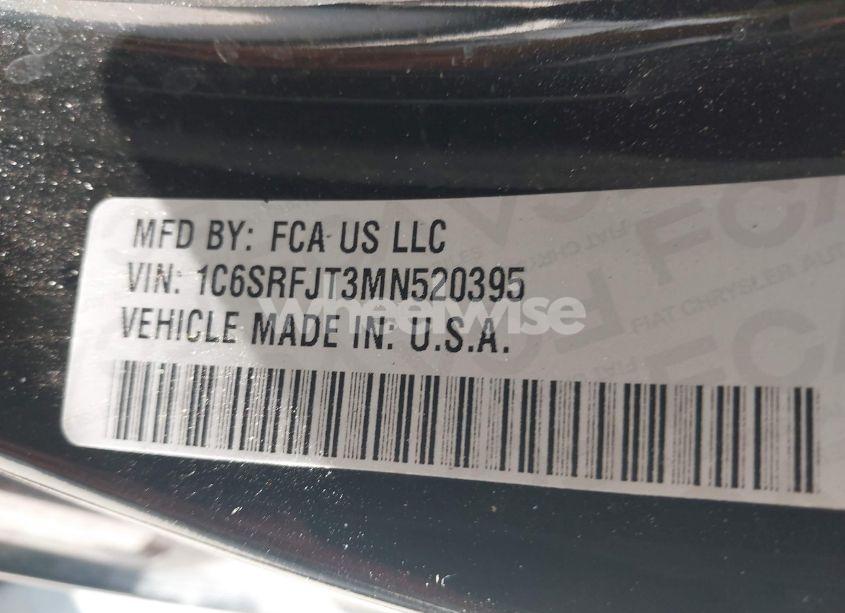 Photo 9 of 2021 Ram 1500 LARAMIE 4X4 5'7 BOX (VIN 1C6SRFJT3MN520395)