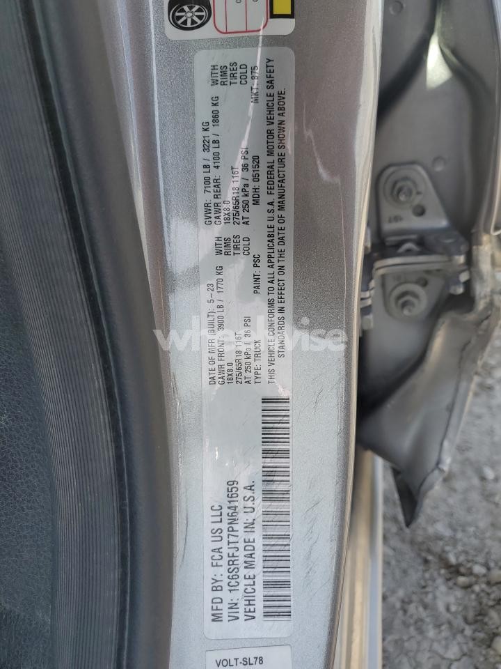 Photo 13 of 2023 RAM 1500 LARAMIE (VIN 1C6SRFJT7PN641659)