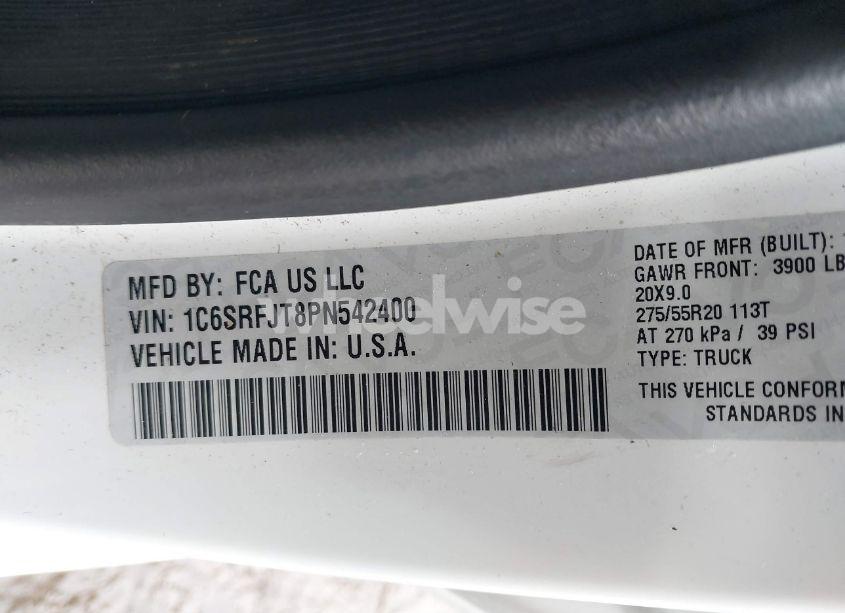 Photo 9 of 2023 Ram 1500 LARAMIE 4X4 5'7 BOX (VIN 1C6SRFJT8PN542400)