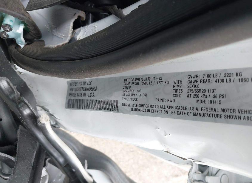 Photo 9 of 2022 Ram 1500 LIMITED LONGHORN 4X4 5'7 BOX (VIN 1C6SRFKT8NN456628)