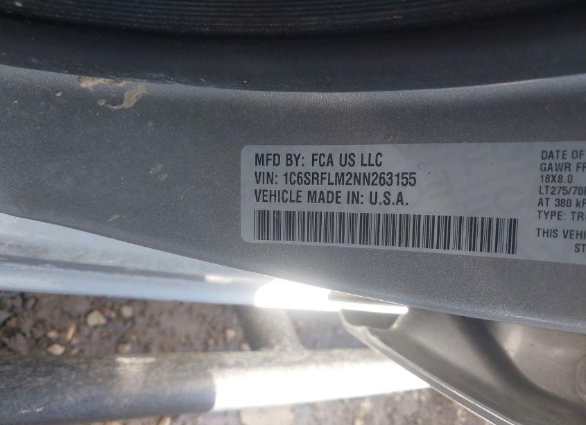 Photo 9 of 2022 Ram 1500 REBEL 4X4 5'7 BOX (VIN 1C6SRFLM2NN263155)