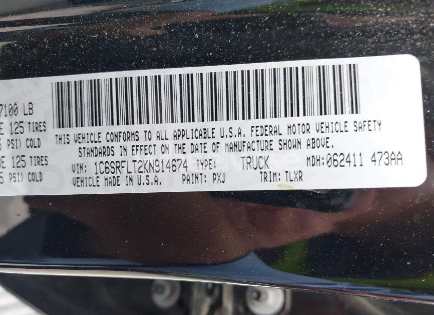 Photo 9 of 2019 Ram 1500 REBEL 4X4 5'7 BOX (VIN 1C6SRFLT2KN914674)