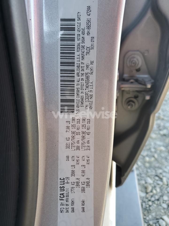 Photo 12 of 2019 RAM 1500 REBEL (VIN 1C6SRFLTXKN550875)