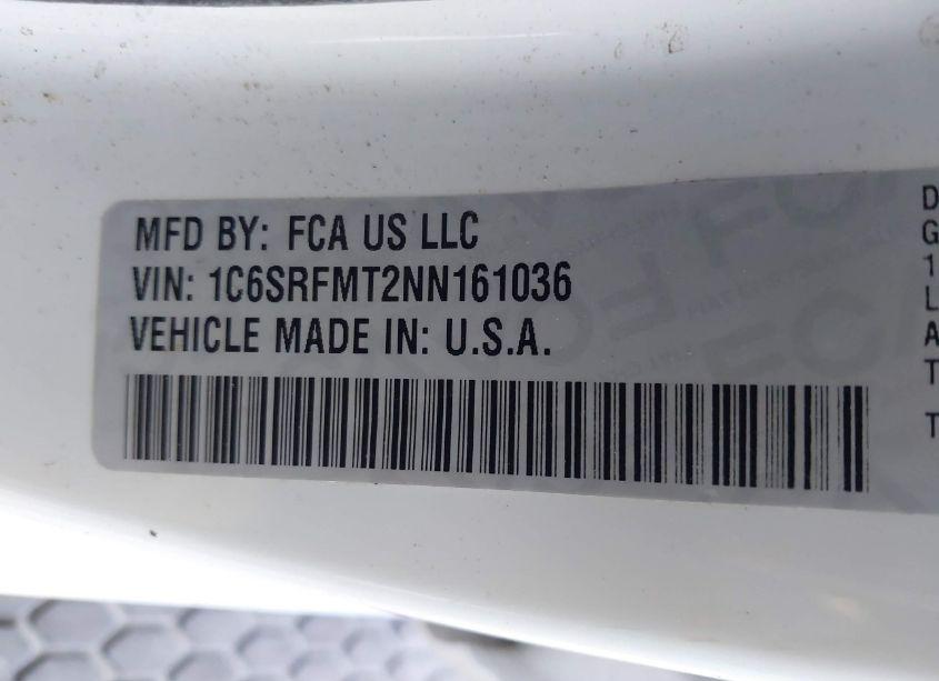 Photo 9 of 2022 Ram 1500 BIG HORN 4X4 6'4 BOX (VIN 1C6SRFMT2NN161036)