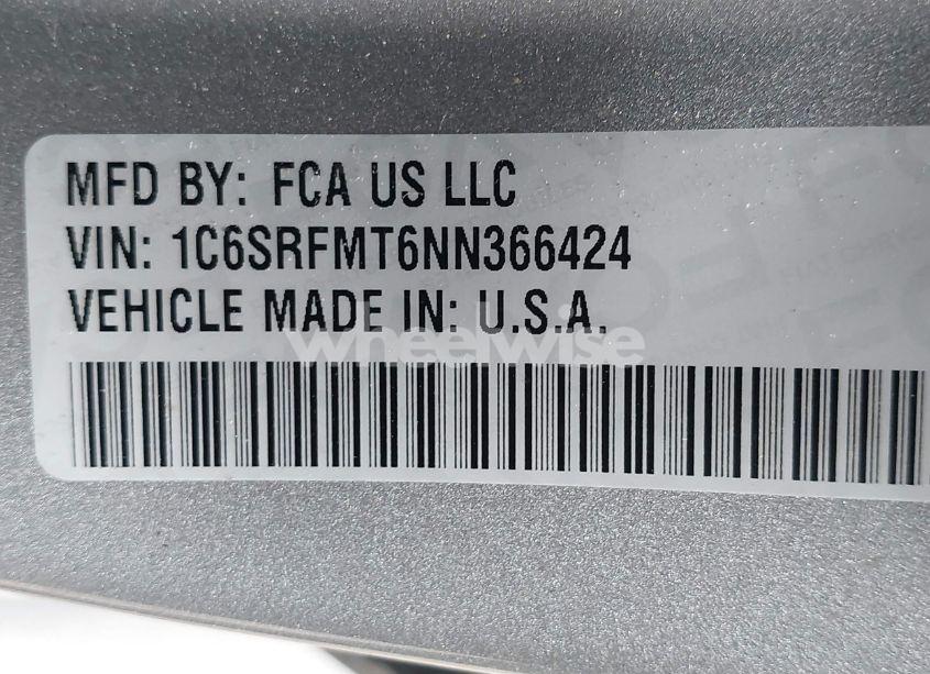 Photo 9 of 2022 Ram 1500 BIG HORN 4X4 6'4 BOX (VIN 1C6SRFMT6NN366424)