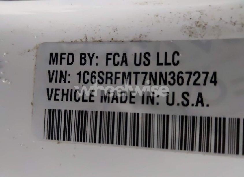 Photo 9 of 2022 Ram 1500 BIG HORN 4X4 6'4 BOX (VIN 1C6SRFMT7NN367274)