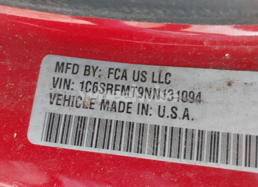 Photo 9 of 2022 Ram 1500 BIG HORN 4X4 6'4 BOX (VIN 1C6SRFMT9NN131094)