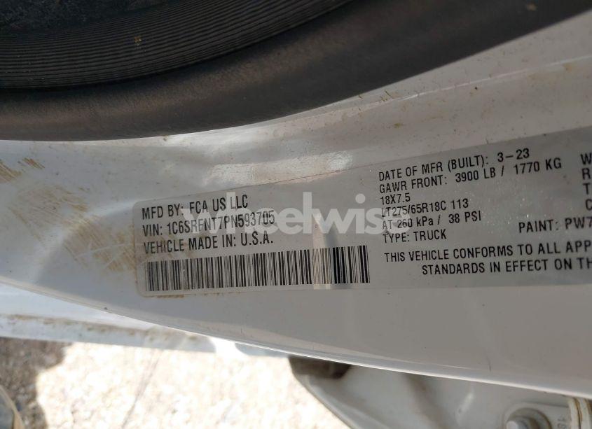 Photo 9 of 2023 Ram 1500 TRADESMAN 4X4 6'4 BOX (VIN 1C6SRFNT7PN593705)