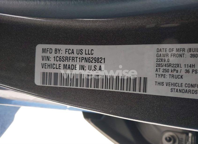 Photo 9 of 2023 Ram 1500 LARAMIE 4X4 6'4 BOX (VIN 1C6SRFRT1PN629821)