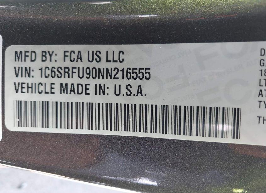 Photo 9 of 2022 Ram 1500 (VIN 1C6SRFU90NN216555)