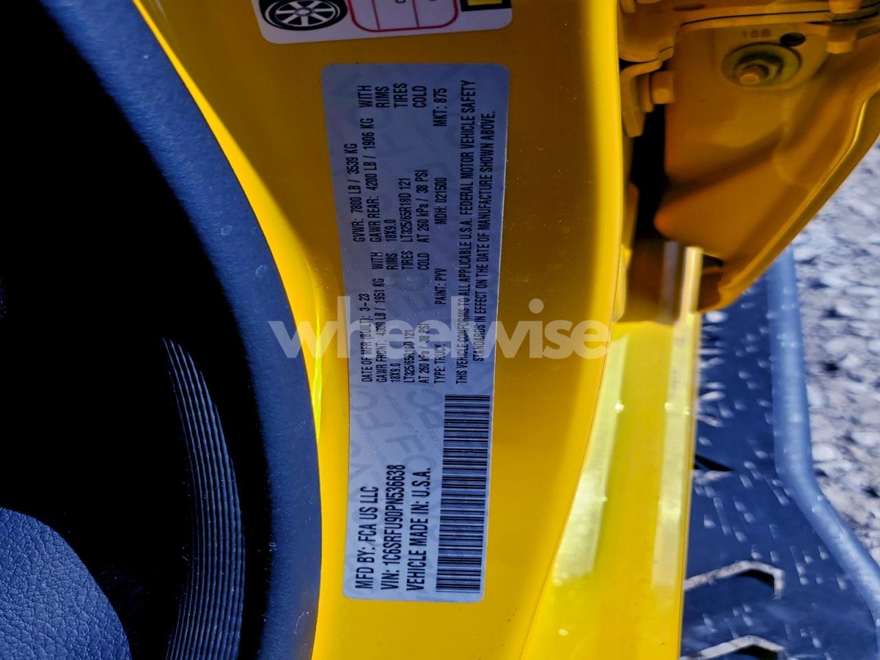 Photo 12 of 2023 RAM 1500 TRX (VIN 1C6SRFU90PN536638)