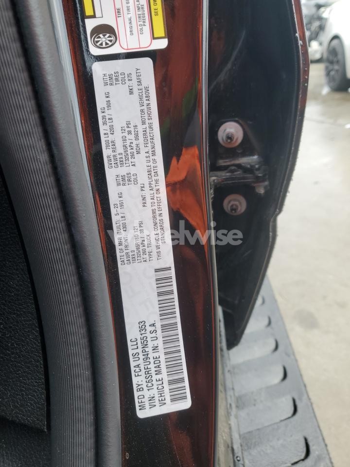 Photo 12 of 2023 RAM 1500 TRX (VIN 1C6SRFU94PN551353)