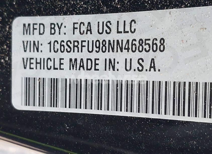 Photo 9 of 2022 Ram 1500 TRX 4X4 5'7 BOX (VIN 1C6SRFU98NN468568)
