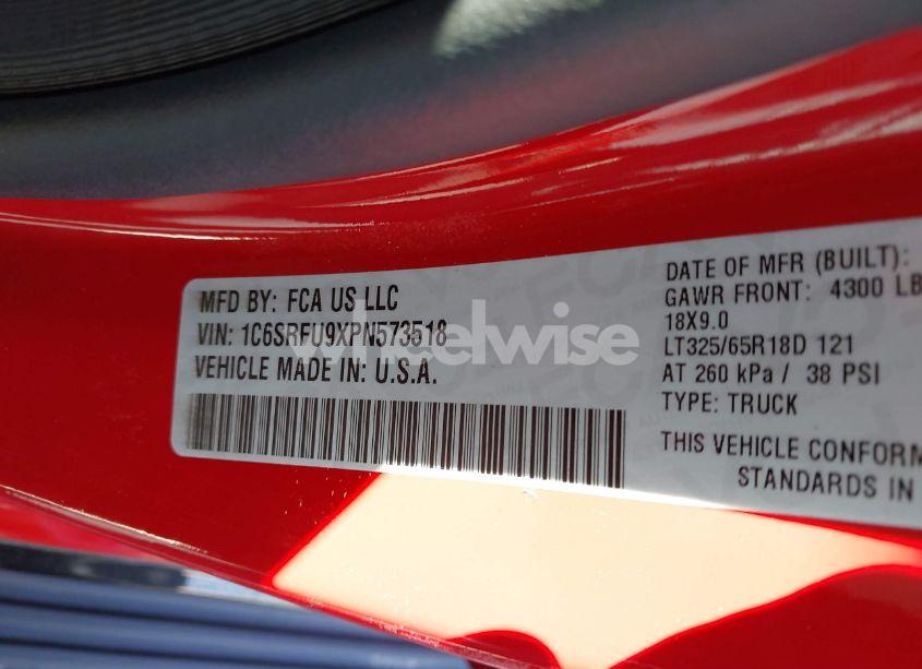 Photo 9 of 2023 Ram 1500 TRX 4X4 5'7 BOX (VIN 1C6SRFU9XPN573518)