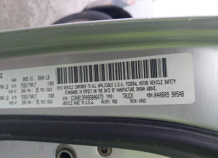 Photo 9 of 2009 Dodge Ram 1500 ST (VIN 1D3HB13P09S806473)