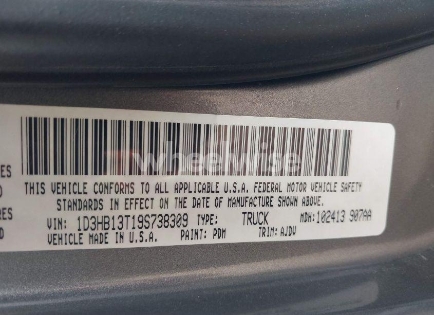 Photo 9 of 2009 Dodge Ram 1500 SLT/SPORT/TRX (VIN 1D3HB13T19S738309)