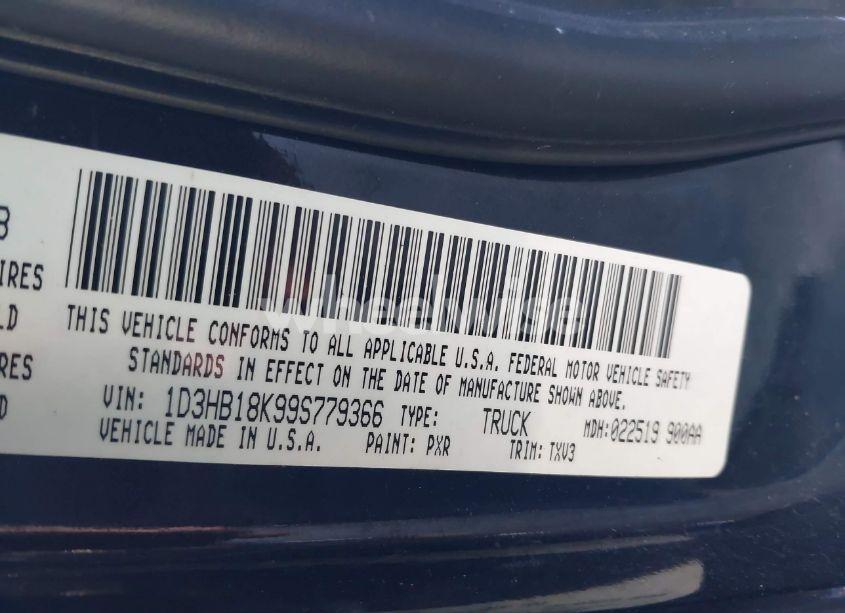 Photo 9 of 2009 Dodge Ram 1500 ST (VIN 1D3HB18K99S779366)