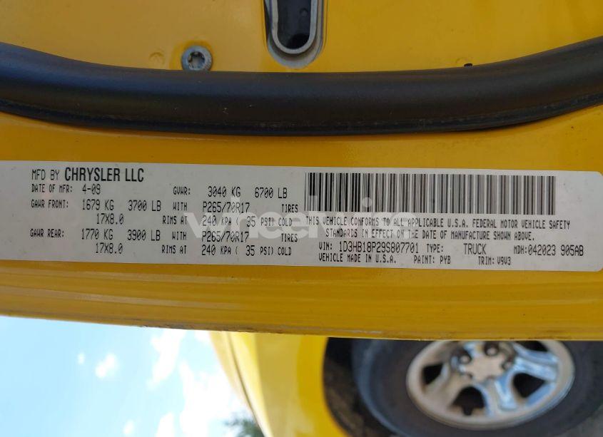 Photo 9 of 2009 Dodge Ram 1500 ST (VIN 1D3HB18P29S807701)