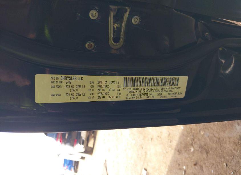 Photo 9 of 2009 Dodge Ram 1500 SLT/SPORT/TRX (VIN 1D3HB18T99S703705)