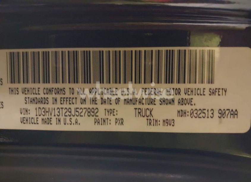 Photo 9 of 2009 Dodge Ram 1500 SLT/SPORT/TRX (VIN 1D3HV13T29J527892)