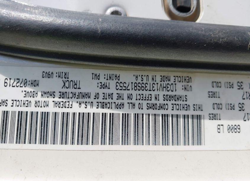 Photo 9 of 2009 Dodge Ram 1500 ST (VIN 1D3HV13T39S817553)