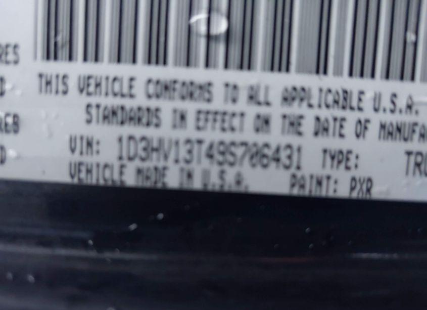 Photo 9 of 2009 Dodge Ram 1500 SLT/SPORT/TRX (VIN 1D3HV13T49S706431)