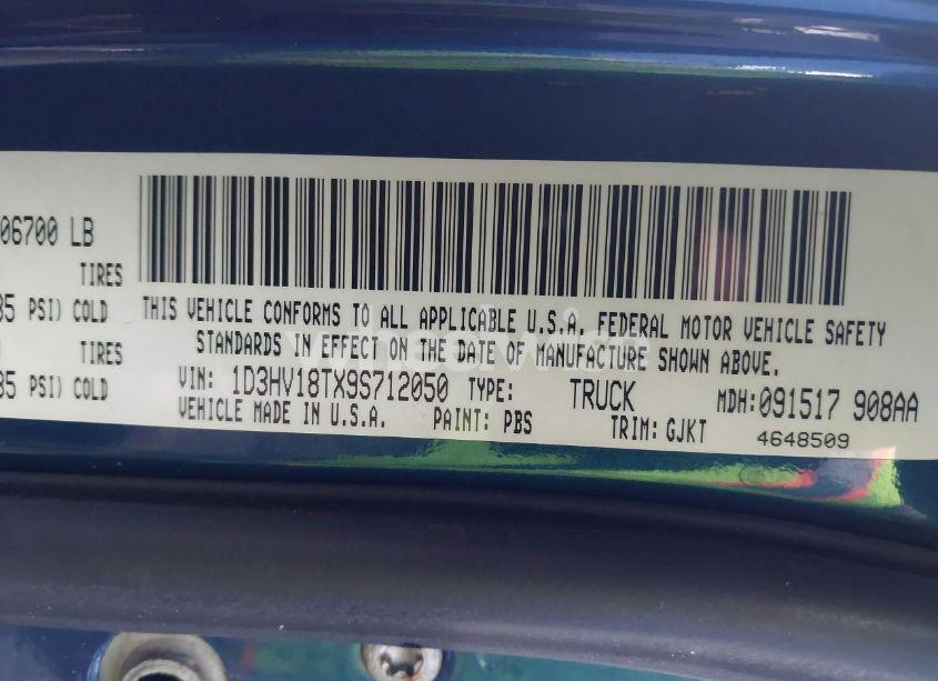 Photo 9 of 2009 Dodge Ram 1500 LARAMIE (VIN 1D3HV18TX9S712050)