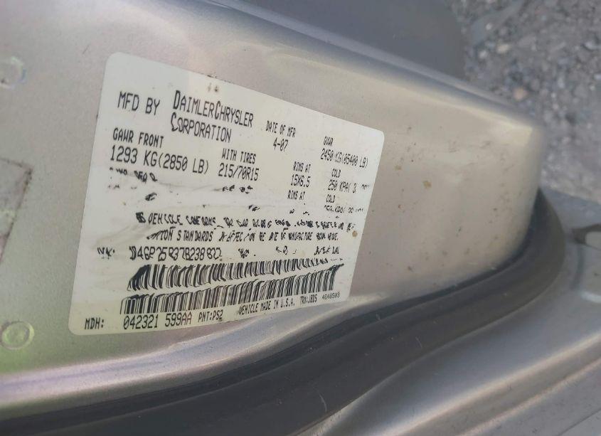 Photo 9 of 2007 Dodge Caravan SE (VIN 1D4GP25R37B238827)