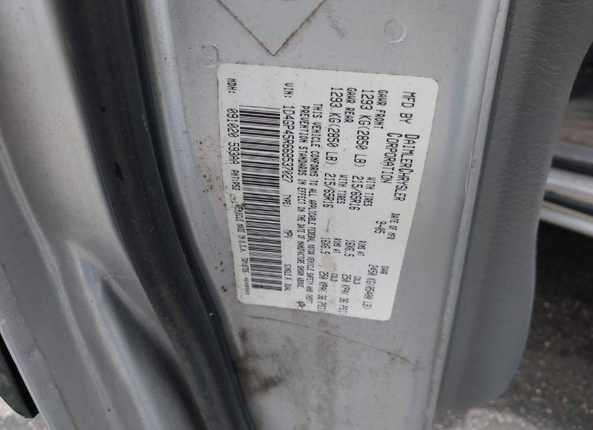 Photo 9 of 2006 Dodge Caravan SXT (VIN 1D4GP45R66B537027)