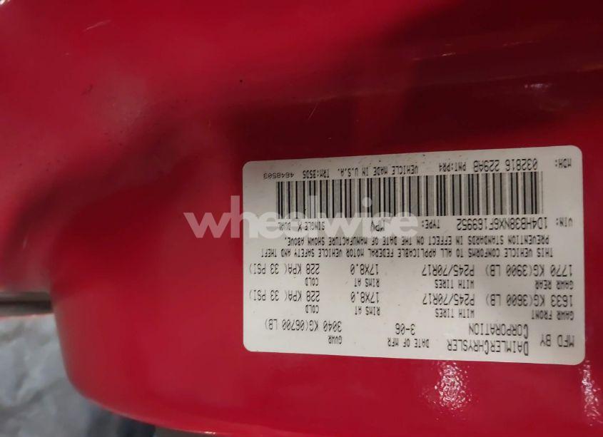 Photo 9 of 2006 Dodge Durango SXT (VIN 1D4HB38NX6F169952)