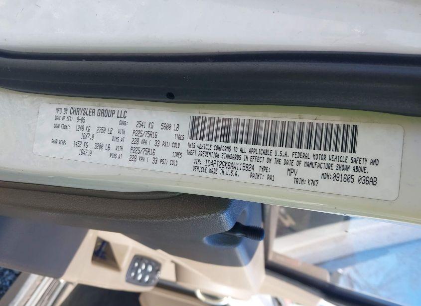 Photo 9 of 2010 Dodge Nitro SE (VIN 1D4PT2GK6AW115924)