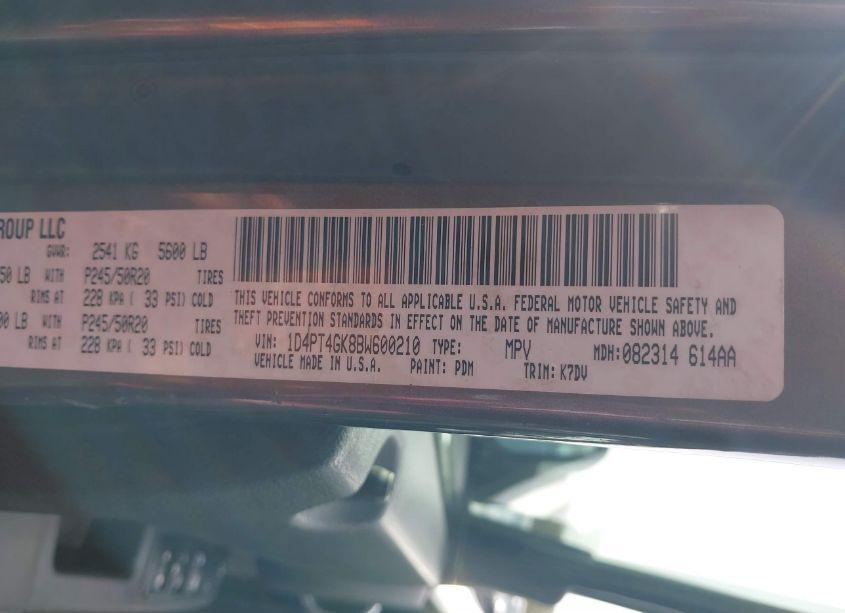 Photo 9 of 2011 Dodge Nitro HEAT (VIN 1D4PT4GK8BW600210)