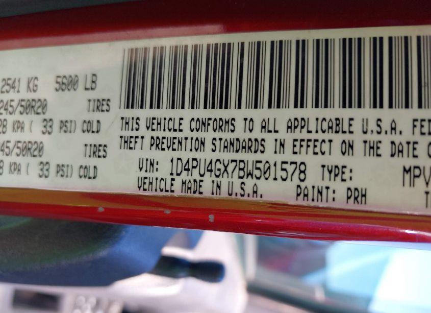 Photo 9 of 2011 Dodge Nitro HEAT (VIN 1D4PU4GX7BW501578)