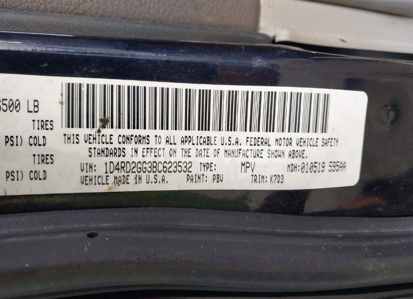 Photo 9 of 2011 Dodge Durango EXPRESS (VIN 1D4RD2GG3BC623532)