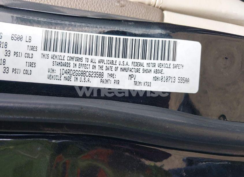 Photo 9 of 2011 Dodge Durango EXPRESS (VIN 1D4RD2GG8BC623588)