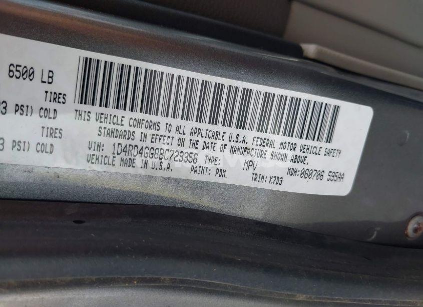 Photo 9 of 2011 Dodge Durango CREW (VIN 1D4RD4GG8BC729356)