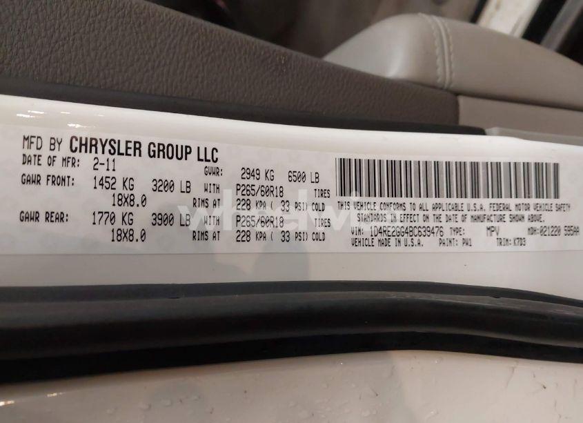 Photo 9 of 2011 Dodge Durango EXPRESS (VIN 1D4RE2GG4BC639476)