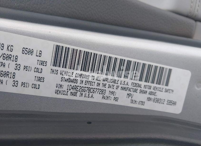 Photo 9 of 2011 Dodge Durango EXPRESS (VIN 1D4RE2GG7BC677283)